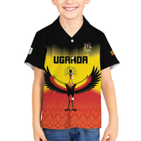 Custom Uganda Football Kid Hawaiian Shirt Go Cranes Go - Wonder Print Shop