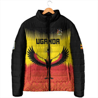 Custom Uganda Football Padded Jacket Go Cranes Go - Wonder Print Shop