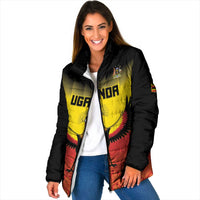 Custom Uganda Football Padded Jacket Go Cranes Go - Wonder Print Shop