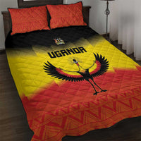 Uganda Football Quilt Bed Set Go Cranes Go - Wonder Print Shop