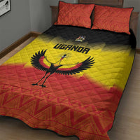 Uganda Football Quilt Bed Set Go Cranes Go - Wonder Print Shop