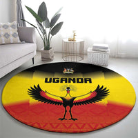 Uganda Football Round Carpet Go Cranes Go - Wonder Print Shop