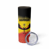 Custom Uganda Football Skinny Tumbler Go Cranes Go - Wonder Print Shop