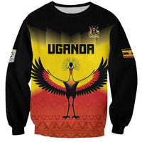Custom Uganda Football Sweatshirt Go Cranes Go - Wonder Print Shop