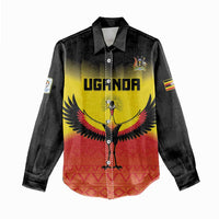 Custom Uganda Football Women Casual Shirt Go Cranes Go - Wonder Print Shop