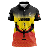 Custom Uganda Football Women Polo Shirt Go Cranes Go - Wonder Print Shop