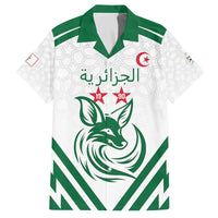 Custom Algeria Football Family Matching Off The Shoulder Long Sleeve Dress and Hawaiian Shirt Go Fennecs Go - Wonder Print Shop