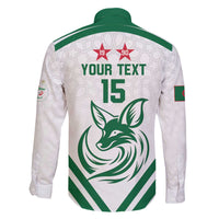 Custom Algeria Football Family Matching Off The Shoulder Long Sleeve Dress and Hawaiian Shirt Go Fennecs Go - Wonder Print Shop