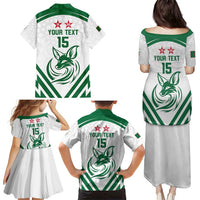 Custom Algeria Football Family Matching Puletasi and Hawaiian Shirt Go Fennecs Go - Wonder Print Shop