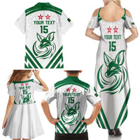 Custom Algeria Football Family Matching Summer Maxi Dress and Hawaiian Shirt Go Fennecs Go - Wonder Print Shop