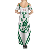 Custom Algeria Football Family Matching Summer Maxi Dress and Hawaiian Shirt Go Fennecs Go - Wonder Print Shop