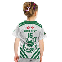 Custom Algeria Football Kid T Shirt Go Fennecs Go - Wonder Print Shop