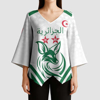 Custom Algeria Football Kimono Sleeve Blouse Go Fennecs Go - Wonder Print Shop