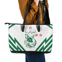 Algeria Football Leather Tote Bag Go Fennecs Go - Wonder Print Shop