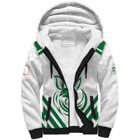 Custom Algeria Football Sherpa Hoodie Go Fennecs Go - Wonder Print Shop