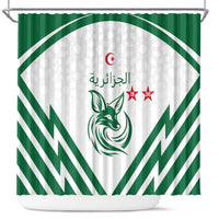 Algeria Football Shower Curtain Go Fennecs Go - Wonder Print Shop