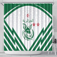 Algeria Football Shower Curtain Go Fennecs Go - Wonder Print Shop