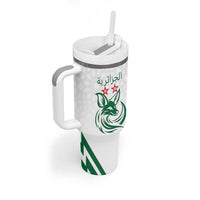 Custom Algeria Football Tumbler With Handle Go Fennecs Go - Wonder Print Shop