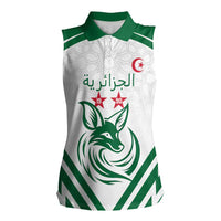 Custom Algeria Football Women Sleeveless Polo Shirt Go Fennecs Go - Wonder Print Shop