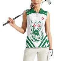 Custom Algeria Football Women Sleeveless Polo Shirt Go Fennecs Go - Wonder Print Shop