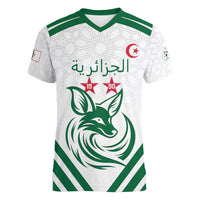 Custom Algeria Football Women V-Neck T-Shirt Go Fennecs Go - Wonder Print Shop