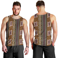 Mali Bologan Mud Cloth Pattern Men Tank Top - Wonder Print Shop