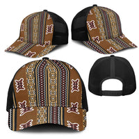Mali Bologan Mud Cloth Pattern Mesh Trucker Cap - Wonder Print Shop