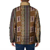 Mali Bologan Mud Cloth Pattern Padded Jacket - Wonder Print Shop