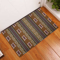Mali Bologan Mud Cloth Pattern Rubber Doormat - Wonder Print Shop