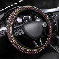 Mali Bologan Mud Cloth Pattern Steering Wheel Cover - Wonder Print Shop