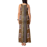 Mali Bologan Mud Cloth Pattern Tank Maxi Dress - Wonder Print Shop
