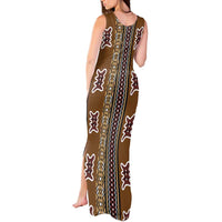 Mali Bologan Mud Cloth Pattern Tank Maxi Dress - Wonder Print Shop