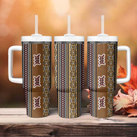Mali Bologan Mud Cloth Pattern Tumbler With Handle - Wonder Print Shop