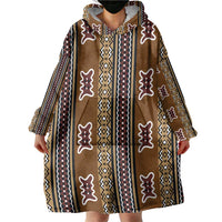 Mali Bologan Mud Cloth Pattern Wearable Blanket Hoodie - Wonder Print Shop