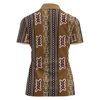 Mali Bologan Mud Cloth Pattern Women Polo Shirt - Wonder Print Shop