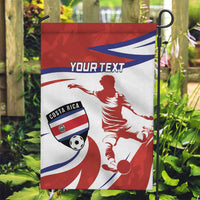Custom Costa Rica Football Garden Flag Los Ticos With Bull Mascot - Wonder Print Shop
