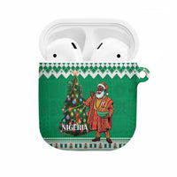 Nigeria Christmas AirPods Case Black Santa With Jollof Rice - Wonder Print Shop
