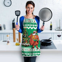 Nigeria Christmas Apron Black Santa With Jollof Rice - Wonder Print Shop
