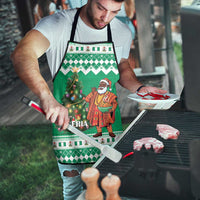 Nigeria Christmas Apron Black Santa With Jollof Rice - Wonder Print Shop