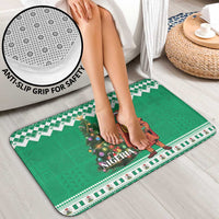 Nigeria Christmas Bathroom Set Black Santa With Jollof Rice - Wonder Print Shop