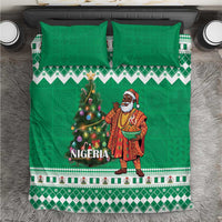 Nigeria Christmas Bedding Set Black Santa With Jollof Rice - Wonder Print Shop