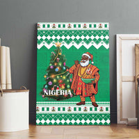 Nigeria Christmas Canvas Wall Art Black Santa With Jollof Rice - Wonder Print Shop