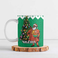 Nigeria Christmas Ceramic Mug Black Santa With Jollof Rice - Wonder Print Shop