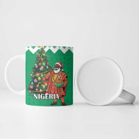 Nigeria Christmas Ceramic Mug Black Santa With Jollof Rice - Wonder Print Shop