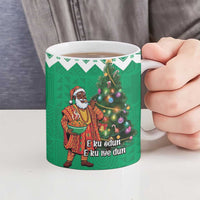 Nigeria Christmas Ceramic Mug Black Santa With Jollof Rice - Wonder Print Shop
