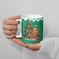 Nigeria Christmas Ceramic Mug Black Santa With Jollof Rice - Wonder Print Shop