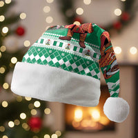 Nigeria Christmas Santa Hat Black Santa With Jollof Rice - Wonder Print Shop