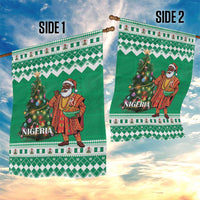 Nigeria Christmas Garden Flag Black Santa With Jollof Rice - Wonder Print Shop