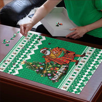 Nigeria Christmas Puzzle Black Santa With Jollof Rice - Wonder Print Shop