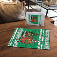 Nigeria Christmas Puzzle Black Santa With Jollof Rice - Wonder Print Shop